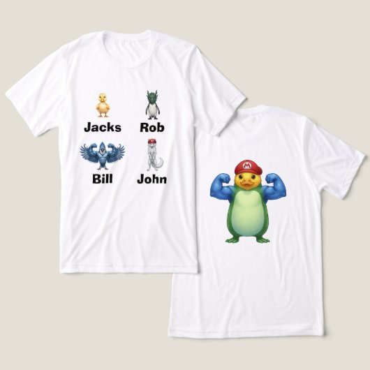 Spaß-T-Shirt Tri-Blend Shirt (Design vorne & hinten)