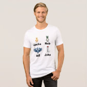 Spaß-T-Shirt Tri-Blend Shirt (Vorderseite voll)