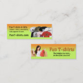 Spaß-T - Shirt-Visitenkarte Mini Visitenkarte (Vorne/Hinten)