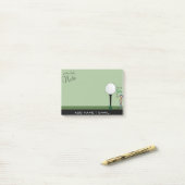 Spaß-T-Shirts ich weg vom Golfspieler Post-it Klebezettel (Auf Schreibtisch)