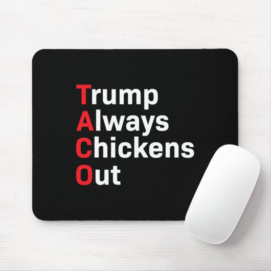Spaß Taco Trump hält sich immer versteckt Mousepad (Mit Mouse)