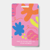 Spaß-Tagesbetreuer-Abzeichen Ausweis (Rückseite)