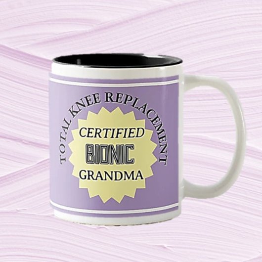 Spaß! Tasse zum Bionischen Knie-Austausch