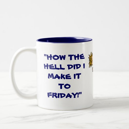 Spaß-Tasse Zweifarbige Tasse (Links)