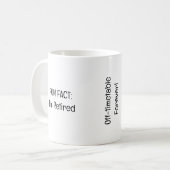 Spaß Tatsache ich bin müde Kellnerschaft Funny Rti Kaffeetasse (Vorderseite Links)