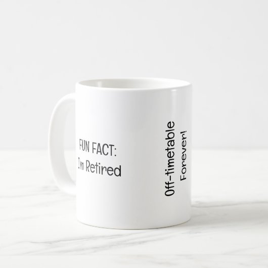 Spaß Tatsache ich bin müde Lehrerin Funny Rentirem Kaffeetasse (Vorderseite Links)