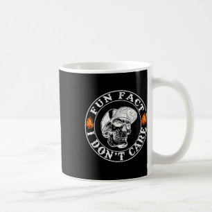 Spaß Tatsache ich Dont Care Funny Skeleton Sarcast Kaffeetasse