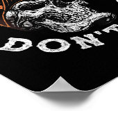 Spaß Tatsache ich Dont Care Funny Skeleton Sarcast Poster (Ecke)