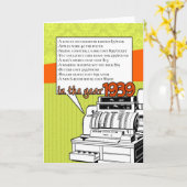 Spaß-Tatsachen-Geburtstag - Lebenshaltungskosten Karte (Gelbe Blume)