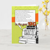 Spaß-Tatsachen-Geburtstag - Lebenshaltungskosten Karte (Gelbe Blume)