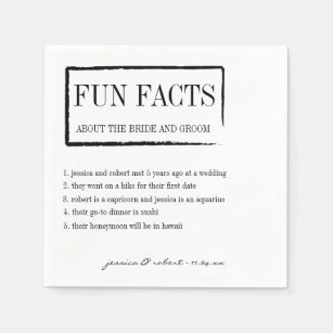 Spaß-Tatsachen-personalisierte Papierservietten