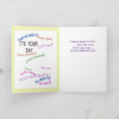 Spaß-Tatsachen über das letzte Jahr 1940 Karte (Innenseite)