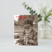 Spaß-Tauben-Vogel-Mann-Ruhestands-Party Einladung (Stehend Vorderseite)