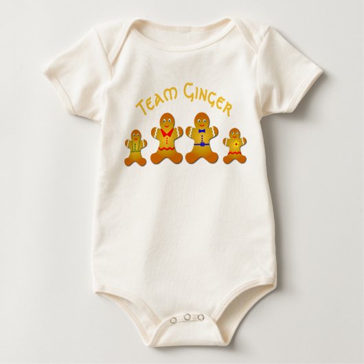 Spaß-Team-Ingwer für glücklichen Ingwer und Baby Strampler (Vorderseite)