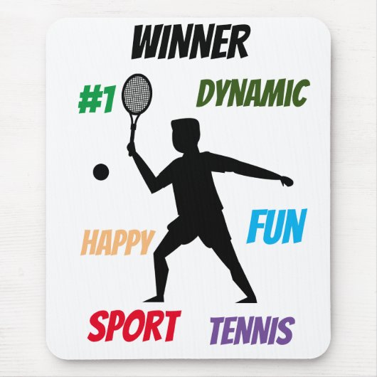 Spaß Tennis Mousepad (Vorne)