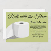 Spaß Toilettenpapier verzögert Hochzeitsankündigun Einladung (Vorne/Hinten)