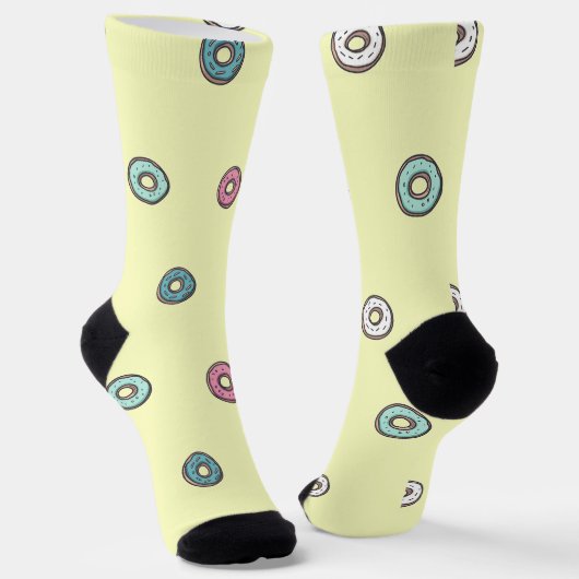 Spaß Toller farbenfrohe Donuts Socken (Gewinkelt)