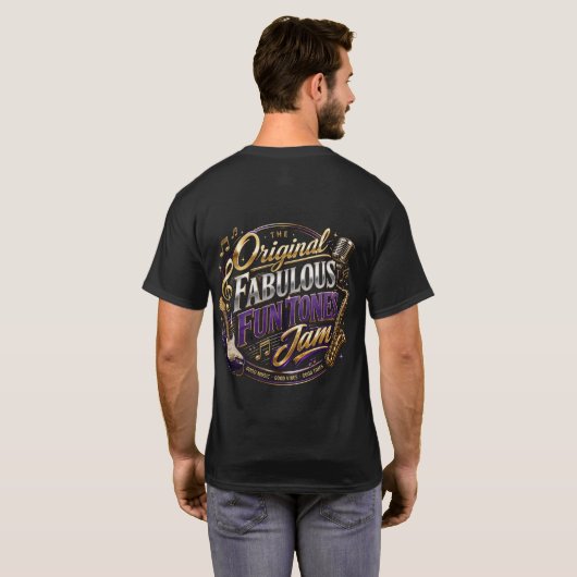 Spaß-Töne-Jam T-Shirt (Schwarz voll)