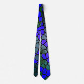Spaß Trendy Abstrakt Print Necktie Krawatte (Rückseite)