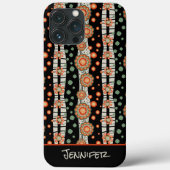 Spaß Trendy floral Stipe Modern Name Inspirivity Case-Mate iPhone Hülle (Rückseite)