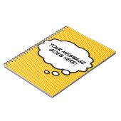 Spaß Trendy Ihre Botschaft dachte Blase Notizblock (Linke Seite)