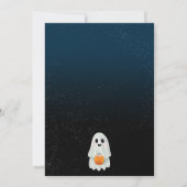 Spaß Trick oder ghost kürbiskürbis Halloween-Party Einladung (Rückseite)