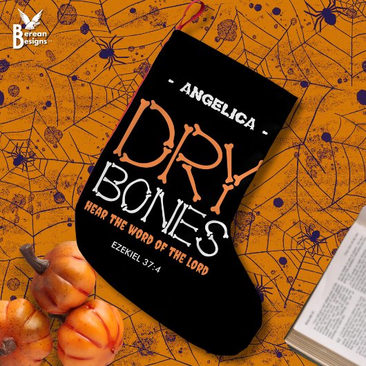 Spaß TROCKNE BONES Custom Christlich Halloween Kleiner Weihnachtsstrumpf