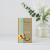 Spaß-tropischer Visitenkarte (Stehend Vorderseite)