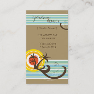 Spaß-tropischer Visitenkarte