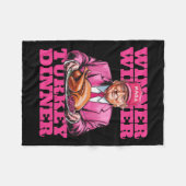 Spaß Trump Gewinner Türkei Abendessen lustig als Fleecedecke (Vorderseite (Horizontal))