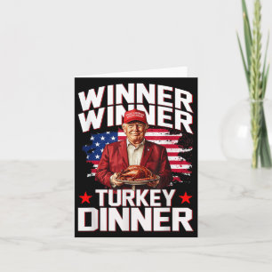 Spaß Trump Gewinner Türkei Abendessen Thanksgivi Karte