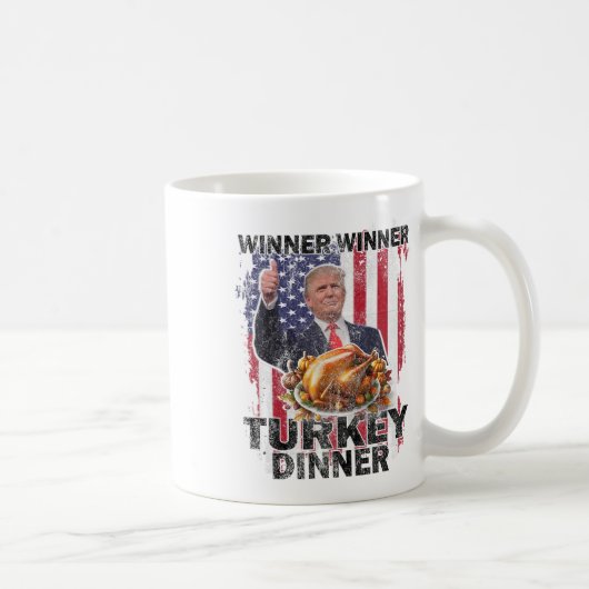 Spaß Trump Vance Gewinner Türkei Abendessen als Kaffeetasse (Rechts)