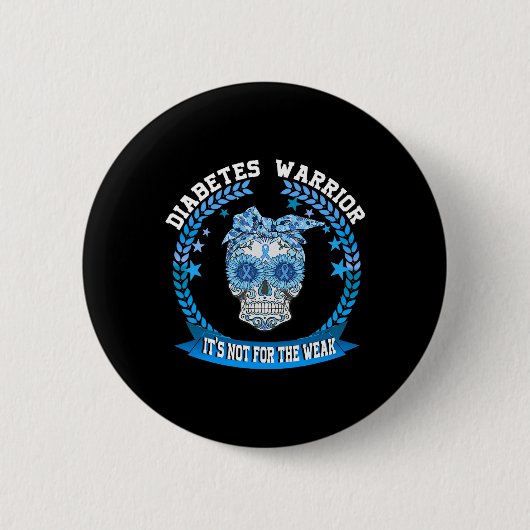 Spaß Typ 1 Diabetes Bewusstsein Geschenk Welt Diab Button (Vorderseite)