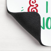Spaß Typografie Weihnachten Mousepad (Ecke)