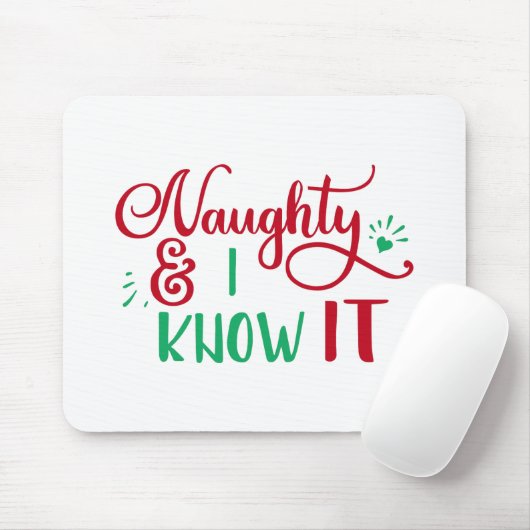Spaß Typografie Weihnachten Mousepad (Mit Mouse)