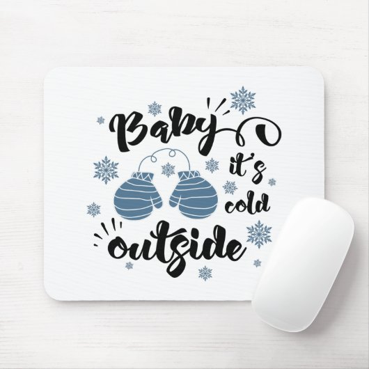 Spaß Typografie Weihnachten Mousepad (Mit Mouse)