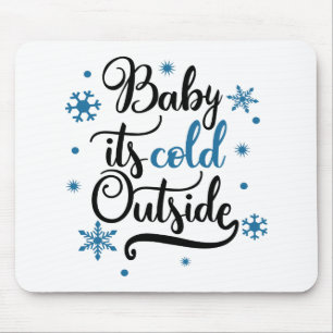 Spaß Typografie Weihnachten Mousepad