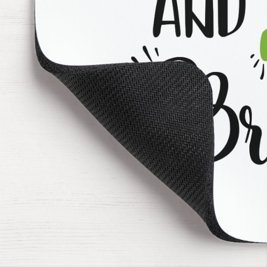 Spaß Typografie Weihnachten Mousepad (Ecke)