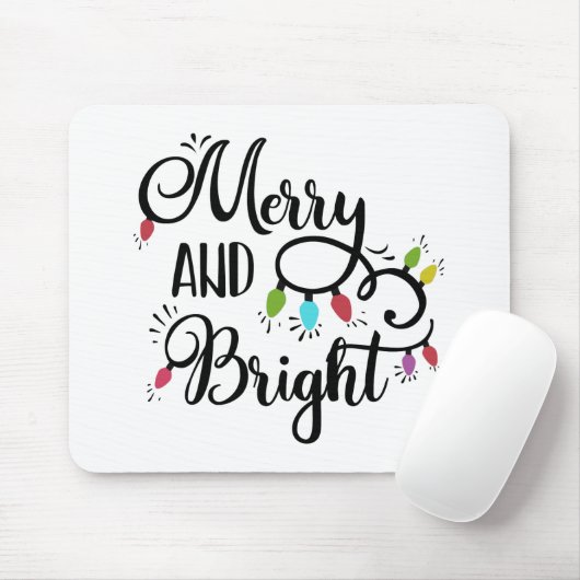 Spaß Typografie Weihnachten Mousepad (Mit Mouse)