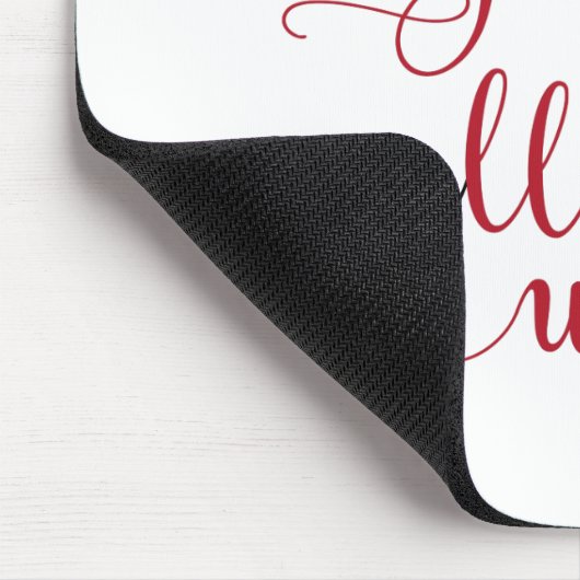 Spaß Typografie Weihnachten Mousepad (Ecke)