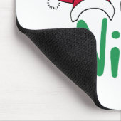 Spaß Typografie Weihnachten Mousepad (Ecke)