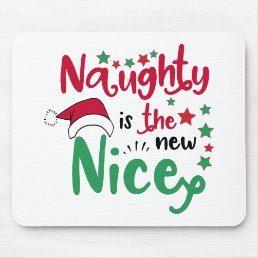 Spaß Typografie Weihnachten Mousepad (Vorne)