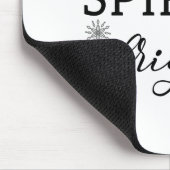 Spaß Typografie Weihnachten Mousepad (Ecke)