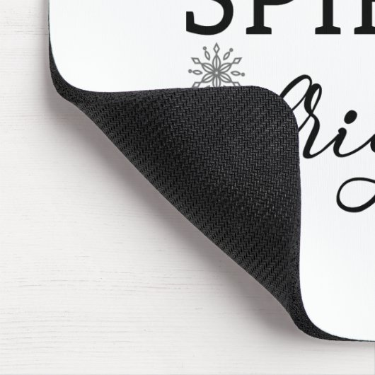 Spaß Typografie Weihnachten Mousepad (Ecke)