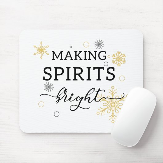 Spaß Typografie Weihnachten Mousepad (Mit Mouse)