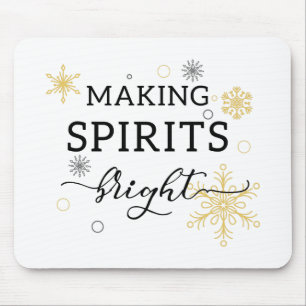 Spaß Typografie Weihnachten Mousepad