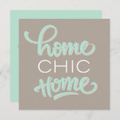 Spaß u. Chichousewarming-Party Einladung (Vorne/Hinten)