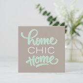 Spaß u. Chichousewarming-Party Einladung (Stehend Vorderseite)