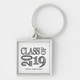 Spaß u. einfache Stift-Skizze-Klasse von Abschluss Schlüsselanhänger