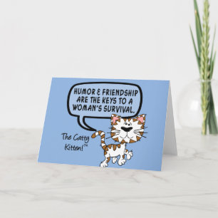 Spaß u. Freundschaft sind für Überleben notwendig Karte